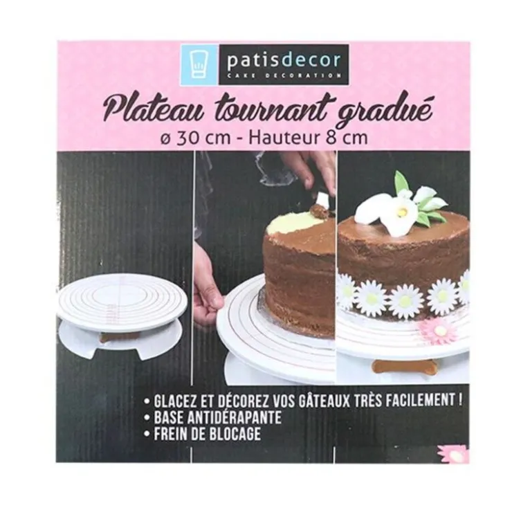 Plateau tournant gradué 30 cm-Cerf Dellier Best