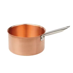 Poêlon à sucre cuivre queue froide inox bord verse-franc 16 cm-Cerf Dellier New