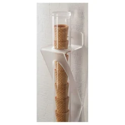 Porte-cornets à glace mural PMMA hauteur 56 cm-Cerf Dellier Hot