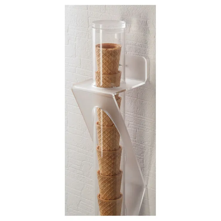 Porte-cornets à glace mural PMMA hauteur 56 cm-Cerf Dellier Hot