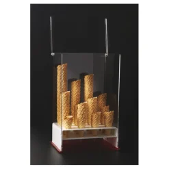 Porte-cornets à glace vertical 12 trous de 35 mm avec couvercle articulé-Cerf Dellier Sale