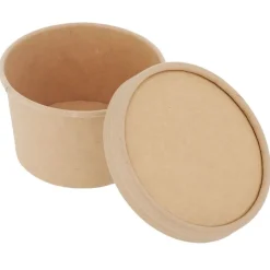 Pot à glace 125 ml avec couvercle (x 8)-Cerf Dellier Clearance