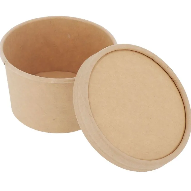 Pot à glace 125 ml avec couvercle (x 8)-Cerf Dellier Clearance