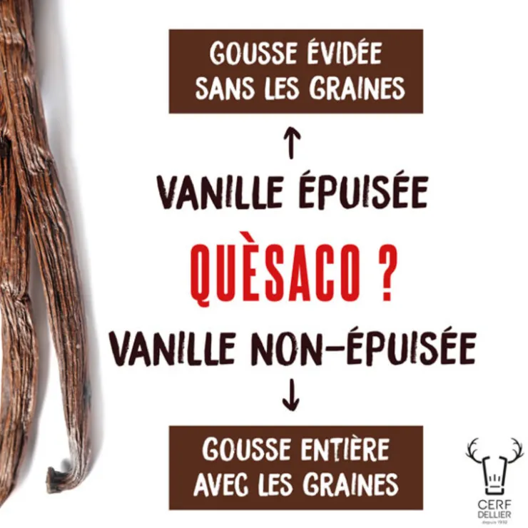 Poudre de vanille épuisée Sébalcé 150 g-Cerf Dellier Hot