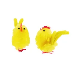 Poussin de pâques jaune à crête (x3)-Cerf Dellier Sale