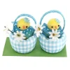 Poussins dans un panier vichy (x2)-Cerf Dellier Online