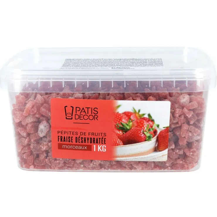 Pépites de fraises déshydratées 1 kg-Cerf Dellier Best