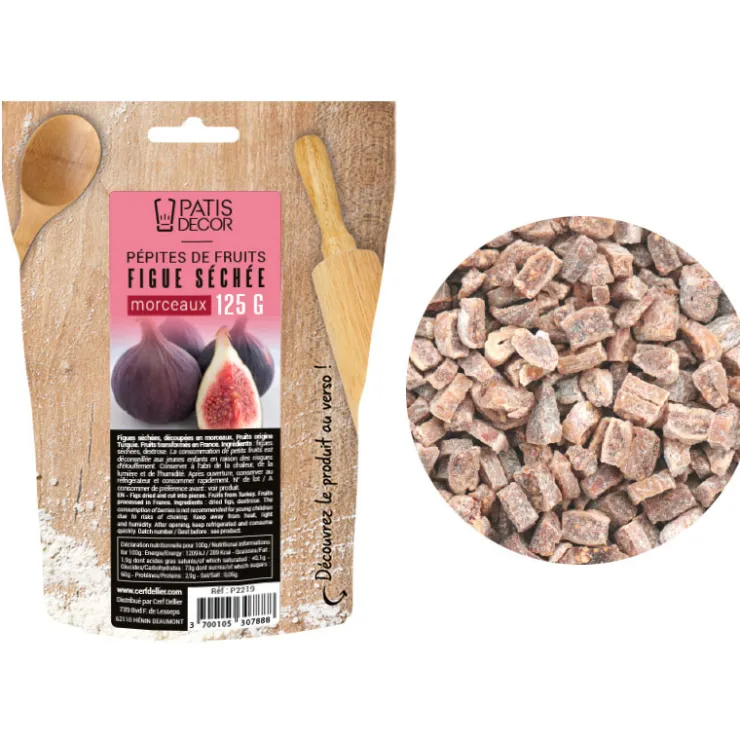 Pépites de fruits figue séchée morceaux 125 g-Cerf Dellier Sale