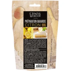 Préparation bavarois citron 100 g-Cerf Dellier Sale