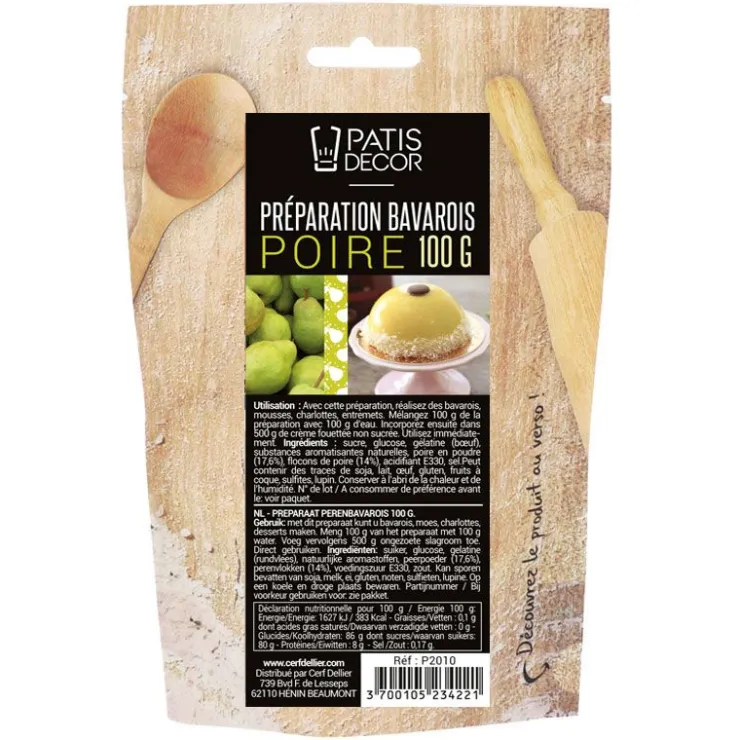 Préparation bavarois Poire-Cerf Dellier New