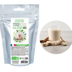 Préparation instantanée pour boisson riz biologique 120 g - DDM 08/24-Cerf Dellier Best