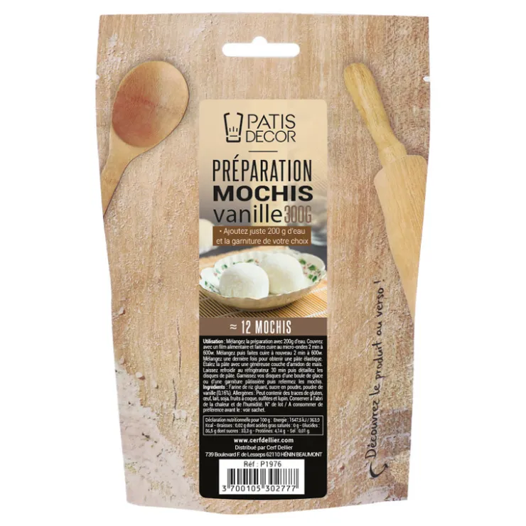 Préparation mochis vanille 300 g-Cerf Dellier Best