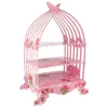 Présentoir cage à oiseaux rose-Cerf Dellier Hot