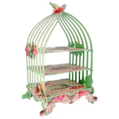 Présentoir cage à oiseaux vert-Cerf Dellier Hot