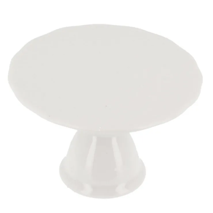 Présentoir cupcake individuel blanc en céramique - Ø 10 cm-Cerf Dellier Best