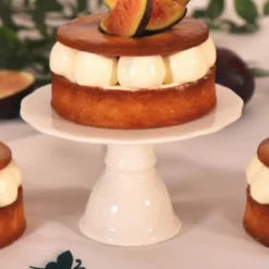 Présentoir cupcake individuel blanc en céramique - Ø 10 cm-Cerf Dellier Best