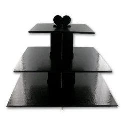 Présentoir cupcakes noir carré-Cerf Dellier Clearance