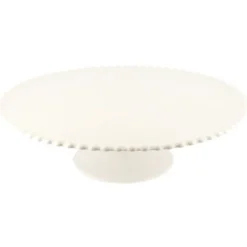 Présentoir gâteau en céramique perles 31 cm-Cerf Dellier New