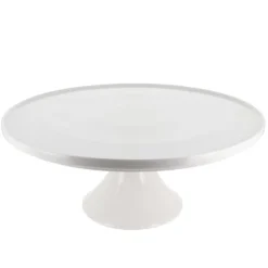 Présentoir gâteau en céramique blanc Ø 30 cm-Cerf Dellier Discount