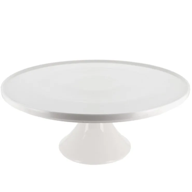 Présentoir gâteau en céramique blanc Ø 30 cm-Cerf Dellier Discount