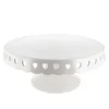 Présentoir gâteau en céramique blanc cœurs Ø 30 cm-Cerf Dellier Best