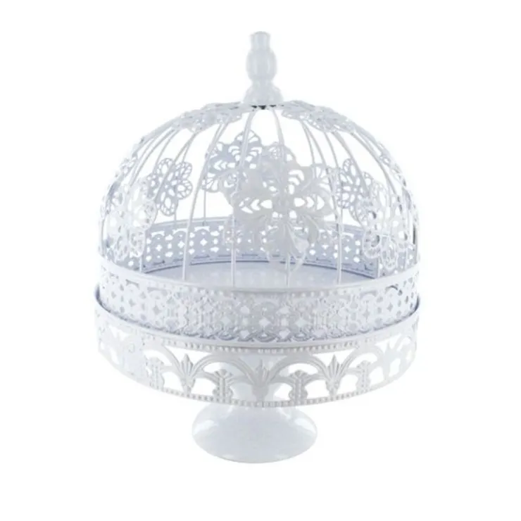 Présentoir gâteaux cage brodée 26 cm-Cerf Dellier Outlet