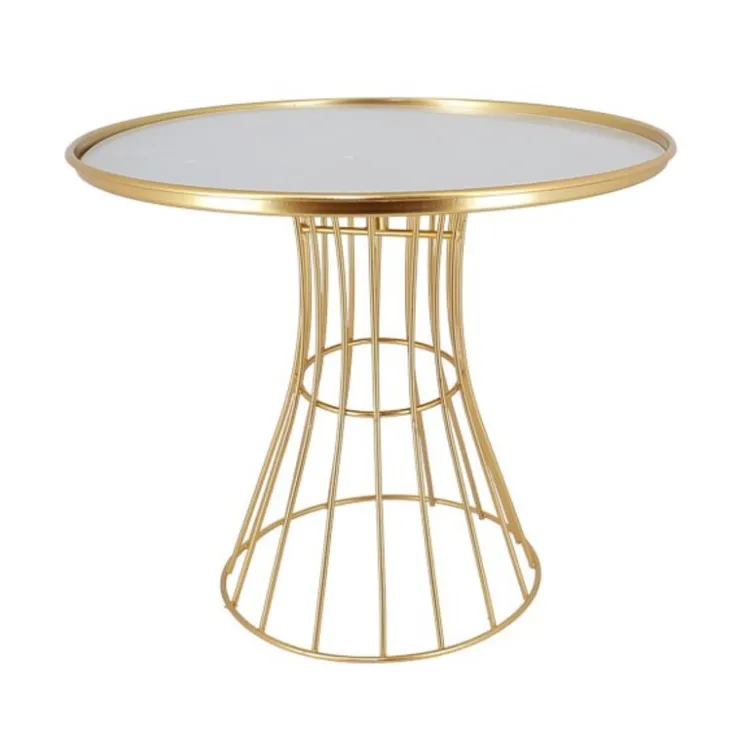 Présentoir gâteaux miroir doré 25 cm-Cerf Dellier Discount