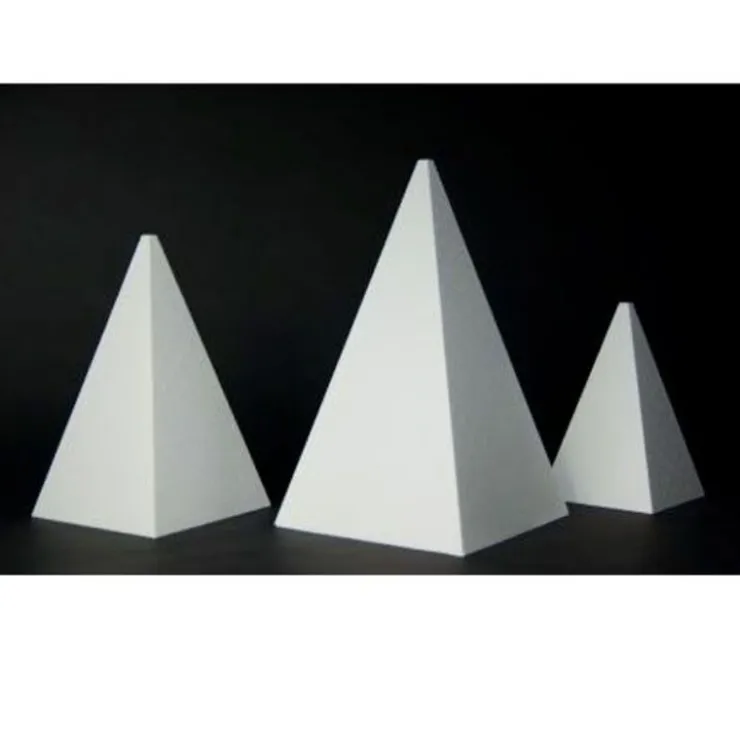 Présentoir polystyrène pyramide 4 faces-Cerf Dellier Clearance