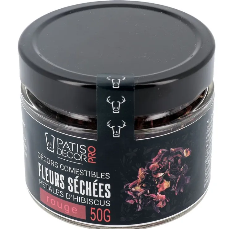 Pétales d'hibiscus rouges séchées 50 g-Cerf Dellier New