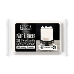 Pâte à sucre blanc arôme vanille 250 g-Cerf Dellier Discount