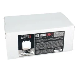 Pâte à sucre blanche arôme vanille 5 kg-Cerf Dellier New