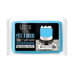 Pâte à sucre bleue 250 g-Cerf Dellier New