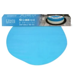 Pâte à sucre bleue étalée-Cerf Dellier Hot