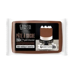 Pâte à sucre chocolat 250 g-Cerf Dellier Hot