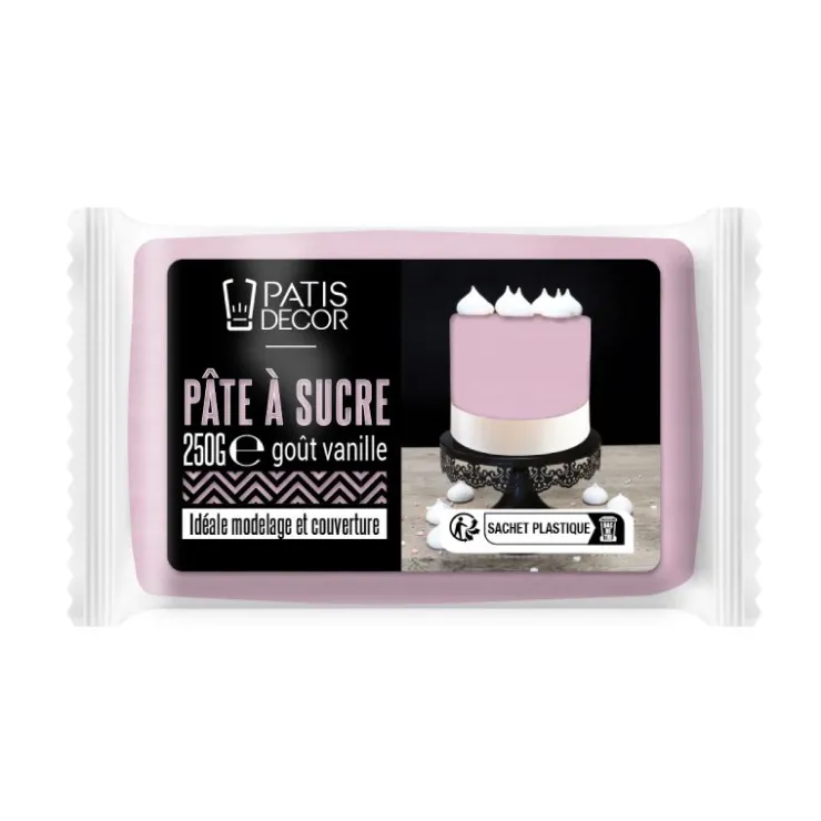 Pâte à sucre lilas 250 g - DDM 11/2024-Cerf Dellier Online