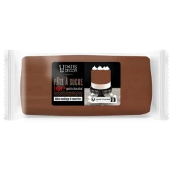 Pâte à sucre marron 1 kg-Cerf Dellier New
