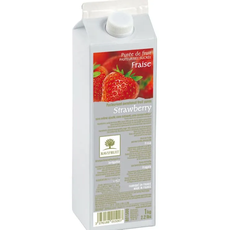 Purée de fraise Ravifruit 1 kg-Cerf Dellier Discount