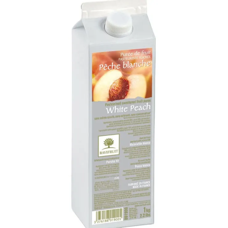 Purée de pêche blanche Ravifruit 1 kg-Cerf Dellier Clearance