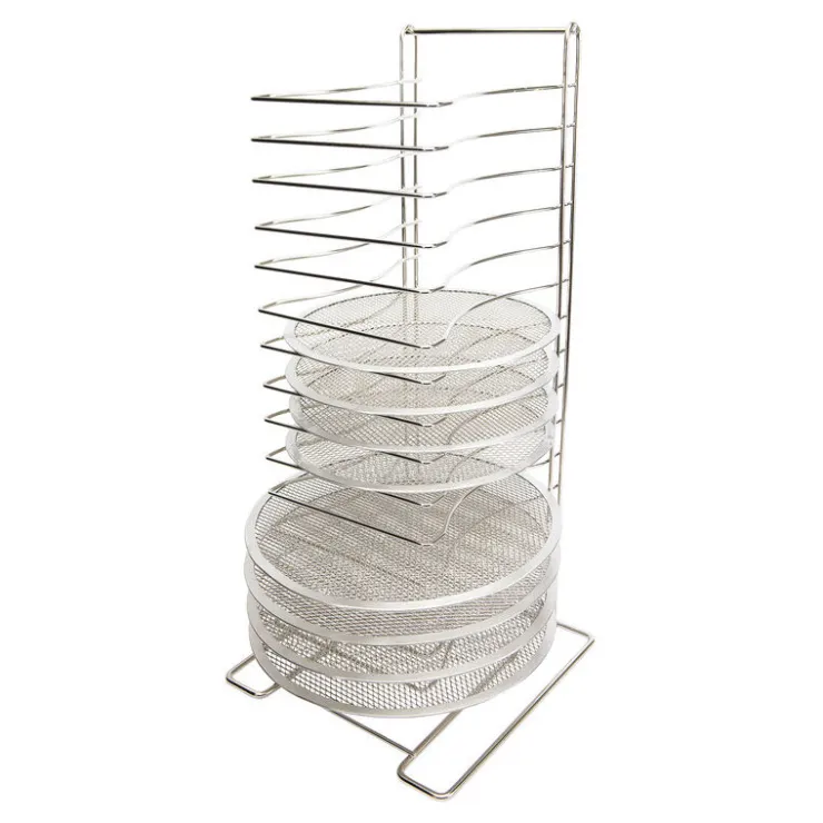 Rack pour grilles à pizza inox 15 niveaux jusqu'à 40 cm-Cerf Dellier Clearance