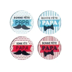 Ronds chocolat assortis Bonne Fête Papa (x54)-Cerf Dellier Clearance