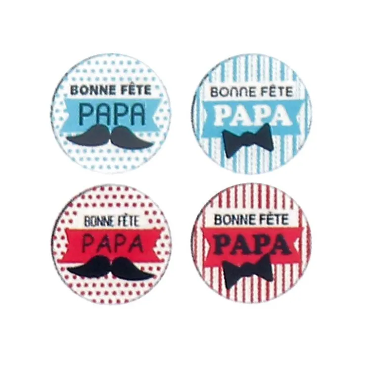 Ronds chocolat assortis Bonne Fête Papa (x54)-Cerf Dellier Clearance