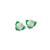 Roses blanches avec feuilles x10-Cerf Dellier