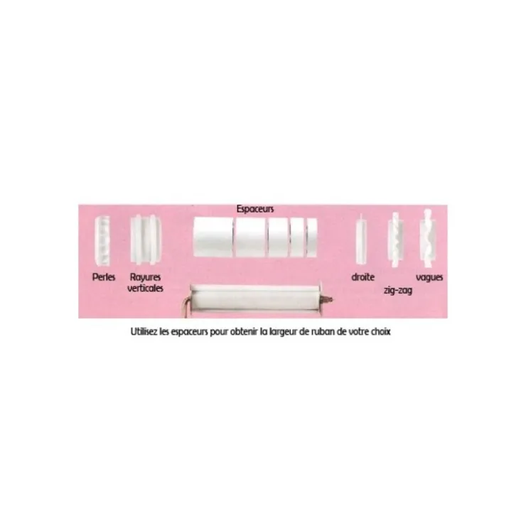 Rouleau décor rubans pâte à sucre Patisdecor-Cerf Dellier Best