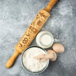 Rouleau en bois à empreintes Alsace-Cerf Dellier Hot