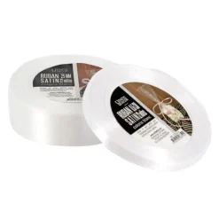 Ruban blanc satin (22 m)-Cerf Dellier Hot