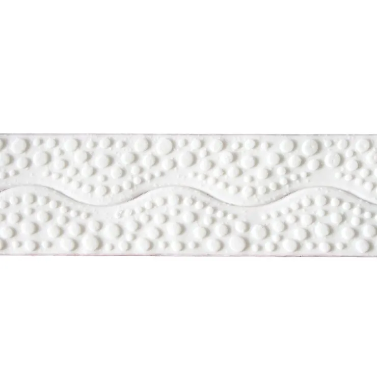 Ruban pâte à sucre bulles h 3 cm (2,5 m)-Cerf Dellier Discount