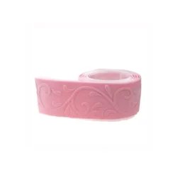 Ruban pâte à sucre rose arabesques (1,25 m)-Cerf Dellier Best