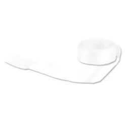 Ruban satin blanc largeur 25 mm (5 m)-Cerf Dellier Best