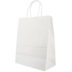 Sac en papier blanc - 25x12x33 cm-Cerf Dellier Best