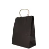 Sac en papier noir - 21x11x27 cm-Cerf Dellier New
